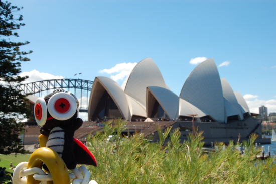 Devant l'Opera House de Sydney