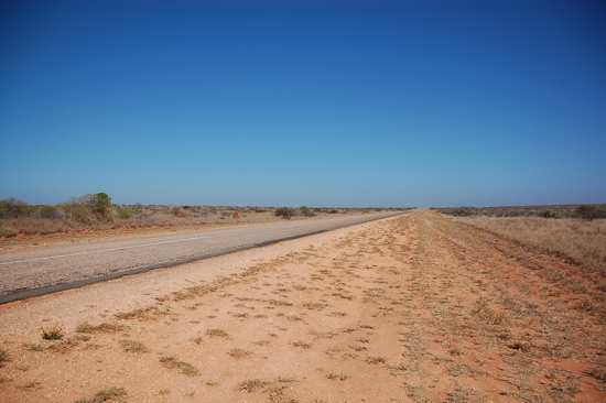 Les routes sont souvent rectilignes