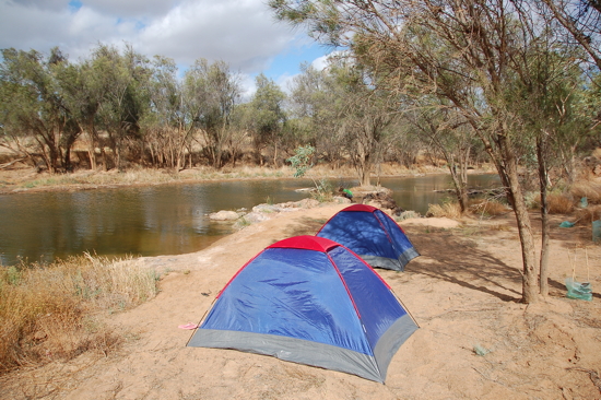 Notre site de camping pour la nuit du 31