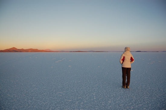 Aube sur le Salar