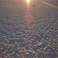 Lever de soleil sur le Salar de Uyuni