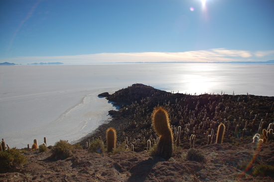 Depuis l'île Incahuasi