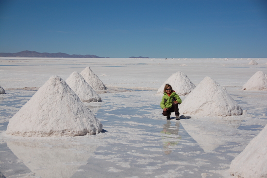 Aux mines de sel près de Colchani