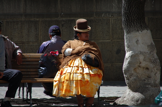 Scène de rue à La Paz