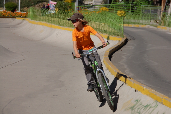 Dans un parc de La Paz