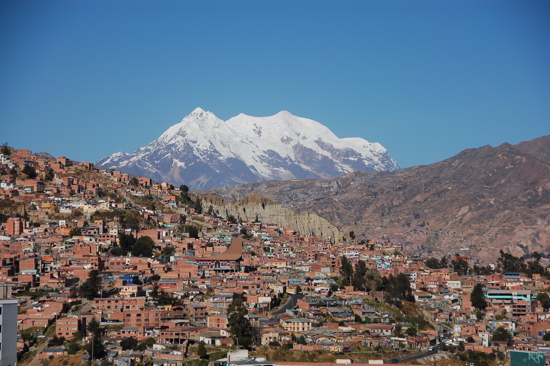 Illamani (6402m.) derrière La Paz