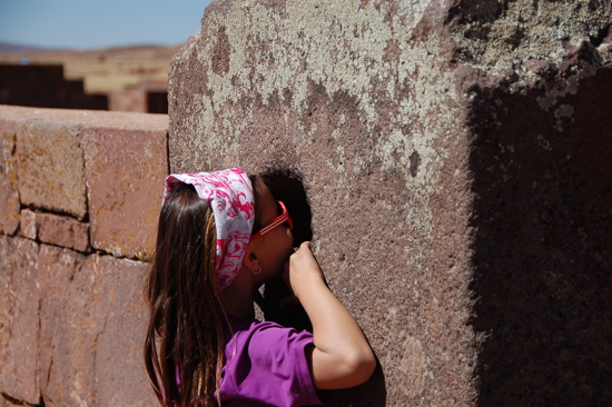 Leïla à Tiwanaku
