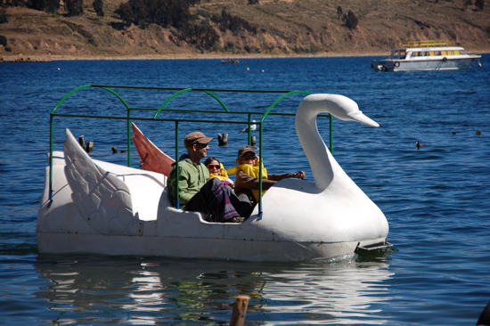 Petit tour en pédalo sur le Lac Titicaca