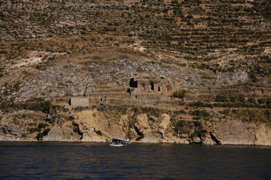 Le Temple du Soleil depuis le large