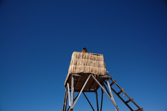 Sur le mirador, aux îles Uros