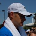 Roddick à la fin de son entraînement
