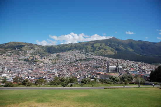 Quito depuis le Parque Itchimbia