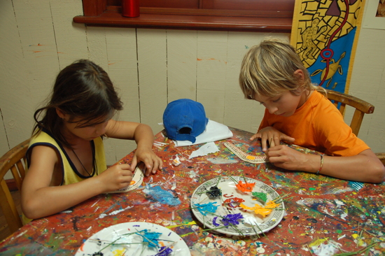 Décoration de boomerang à Halls Gap