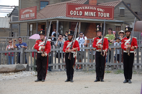 Les soldats de Sovereign Hill