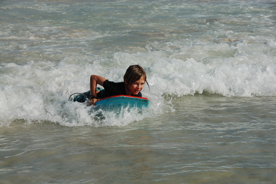 Bodyboard à Tortuga Bay