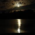 Lever de lune sur la Waikato River
