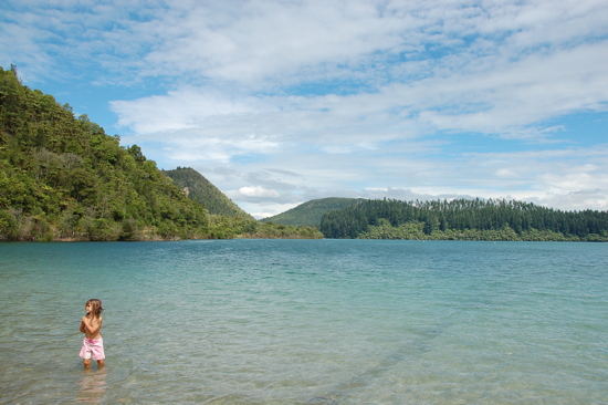 Au bord du Blue Lake