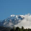 Sommet du Tungurahua (5016m.) au-dessus de Banos