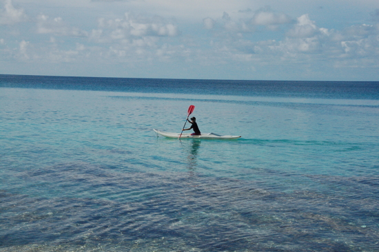 A Rangiroa, devant chez nous