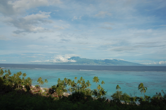 Tahiti, vue depuis Moorea