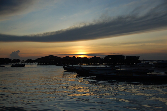 Lever de soleil à Mabul