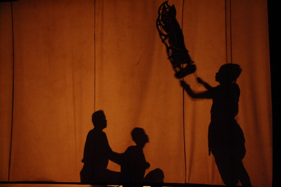 Spectacle traditionnel d'ombres