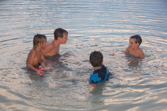 Quelques heures passées dans l'eau