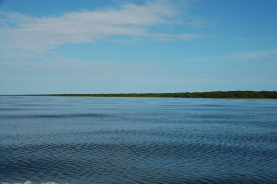 A l'intérieur du lac