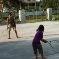Tennis au centre de loisirs