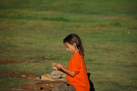 Leïla dans un de ses jeux