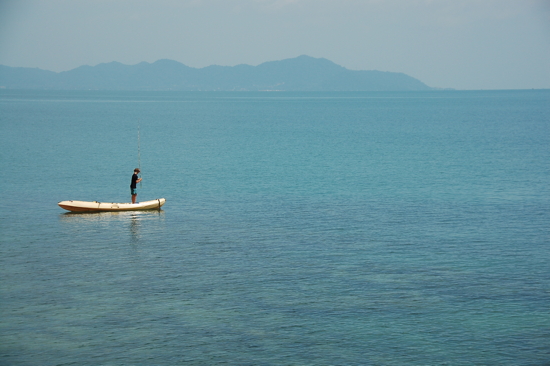 Valentin à la pêche