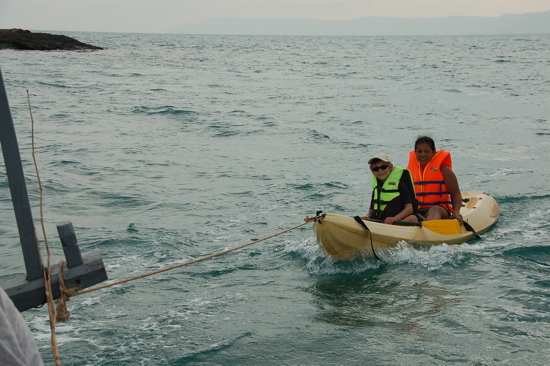 Retour en kayak pour Lina et Valentin