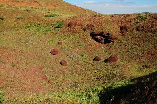 Puna Pau, la carrière des chapeaux