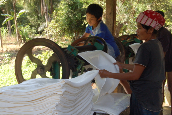 Laminage du caoutchouc