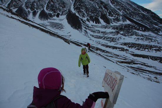 La descente, c'est pour après...