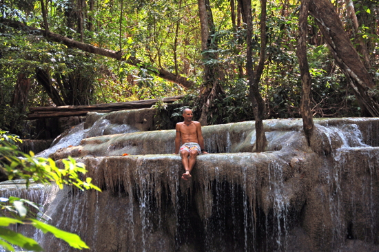 A Erawan waterfall