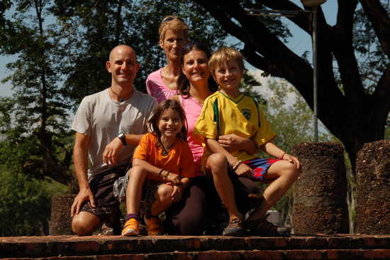 Photo de famille à Sukhothai