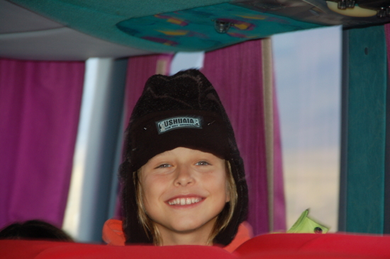 Avec le bonnet de papa