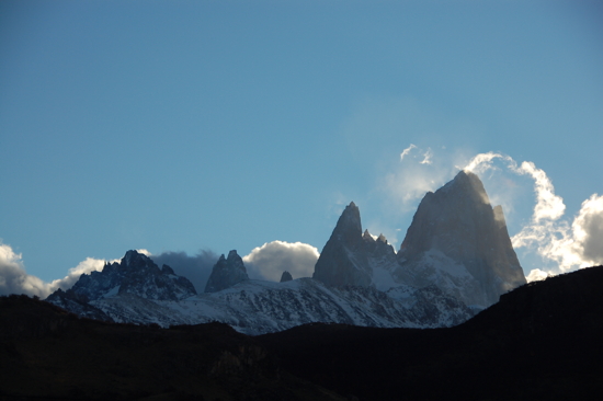 Depuis la gare routière en partant, après un jour de pluie