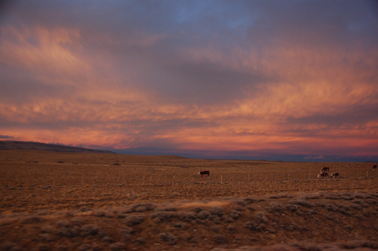 Coucher de soleil sur la Patagonie, et sur un rêve réalisé