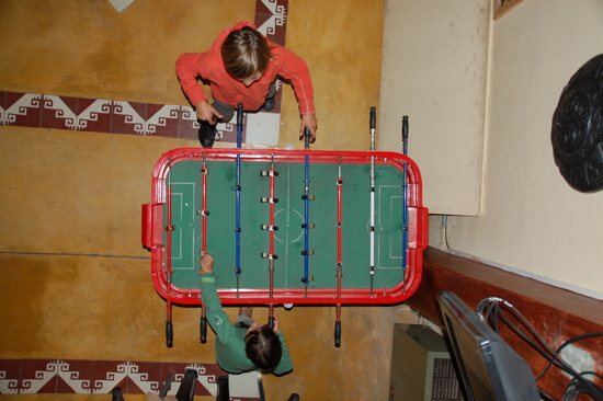 Partie de baby-foot à Salta