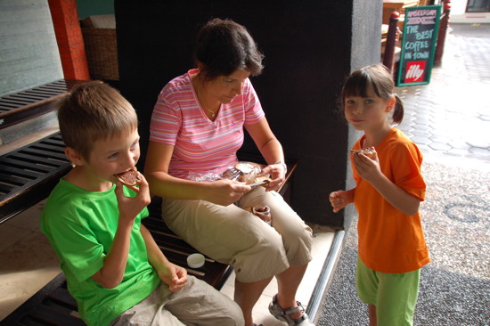 Déjeuner au vrai Nutella à Sanur!