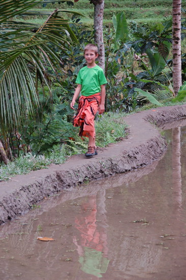 Au temple de Gunung Kawi