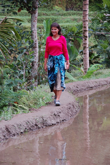 Au mausolée de Gunung Kawi (nord d'Ubud)