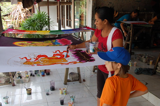 Atelier de batik à Ubud