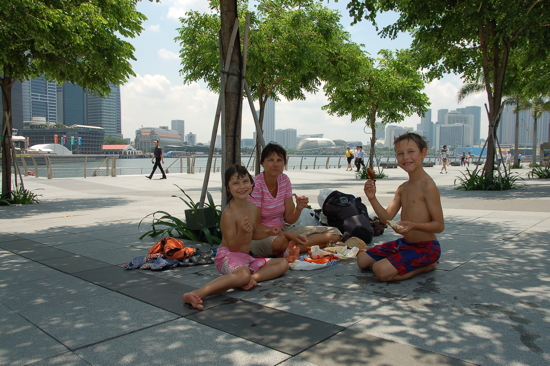 Pic-nic à Marina Bay