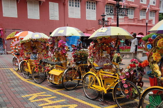 Les trishaws de Melaka