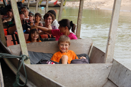 Prêt pour la descente en pirogue