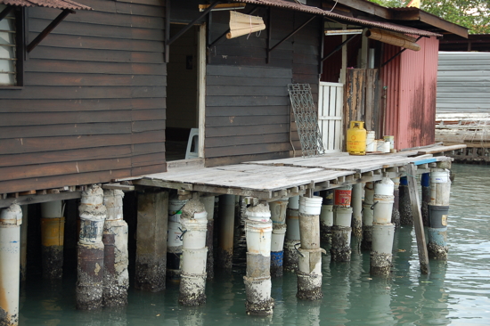 Pilotis en seaux de bétons